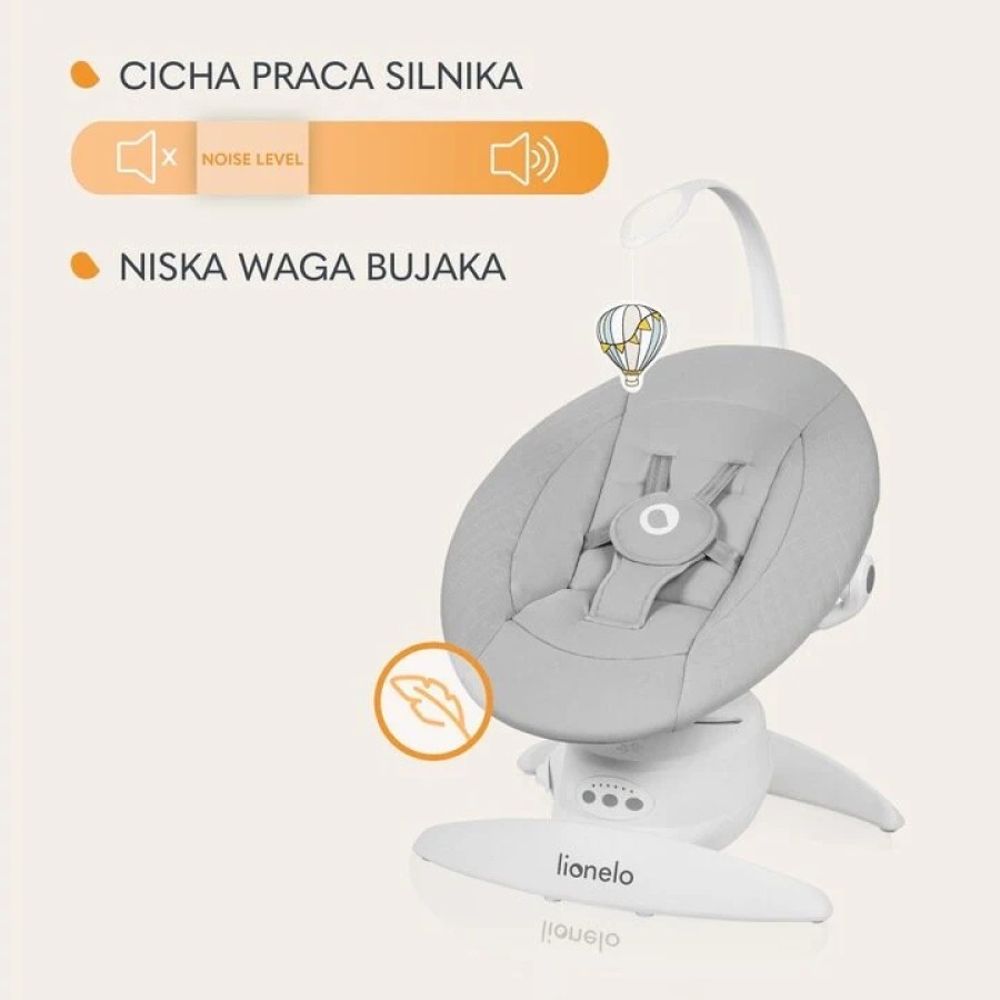 Lionelo Iris Διαδραστικό Ηλεκτρικό Ρηλάξ Grey Concrete