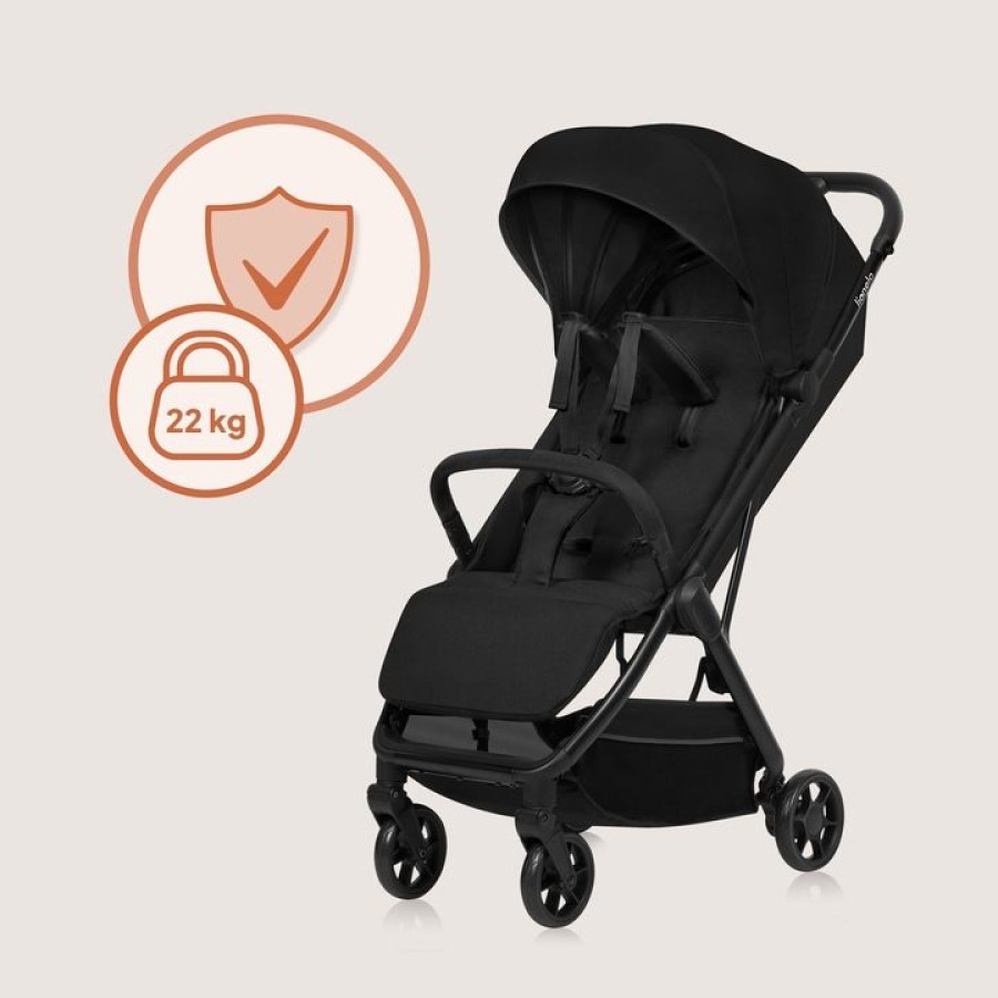 Lionelo Julie One Καρότσι Ταξιδίου έως 22kg Black Gold