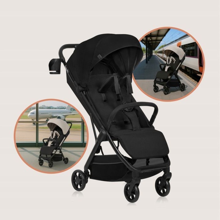 Lionelo Julie One Καρότσι Ταξιδίου έως 22kg Black Gold