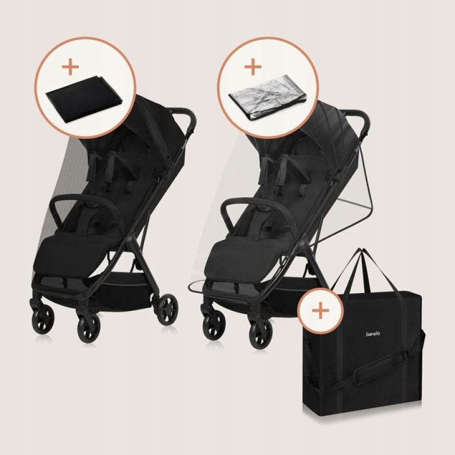 Lionelo Julie One Καρότσι Ταξιδίου έως 22kg Black Gold