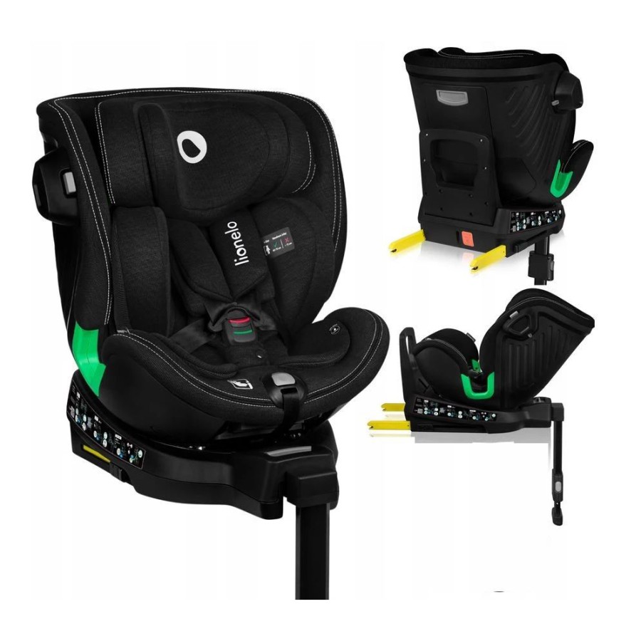Lionelo Harmony i-Size Παιδικό Κάθισμα Αυτοκινήτου 40-150cm Isofix Black Carbon Bamboo 0-36kg
