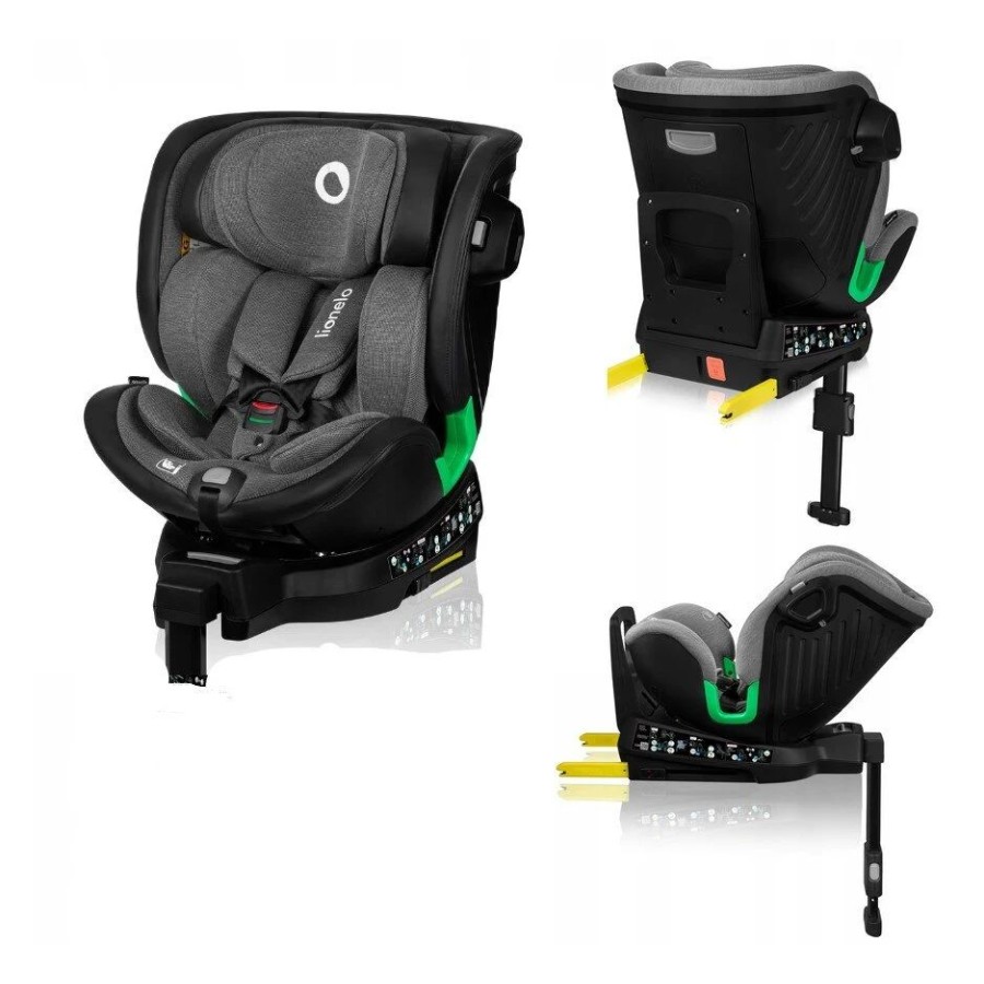 Lionelo Harmony i-Size Παιδικό Κάθισμα Αυτοκινήτου 40-150cm Isofix Gray Graphite Leather 0-36kg
