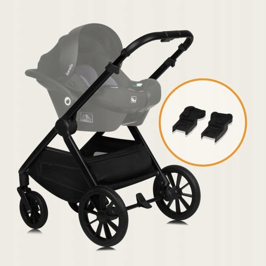 Lionelo Layla Βρεφικό Πολυκαρότσι Καρότσι 2 σε 1 έως 22kg Black