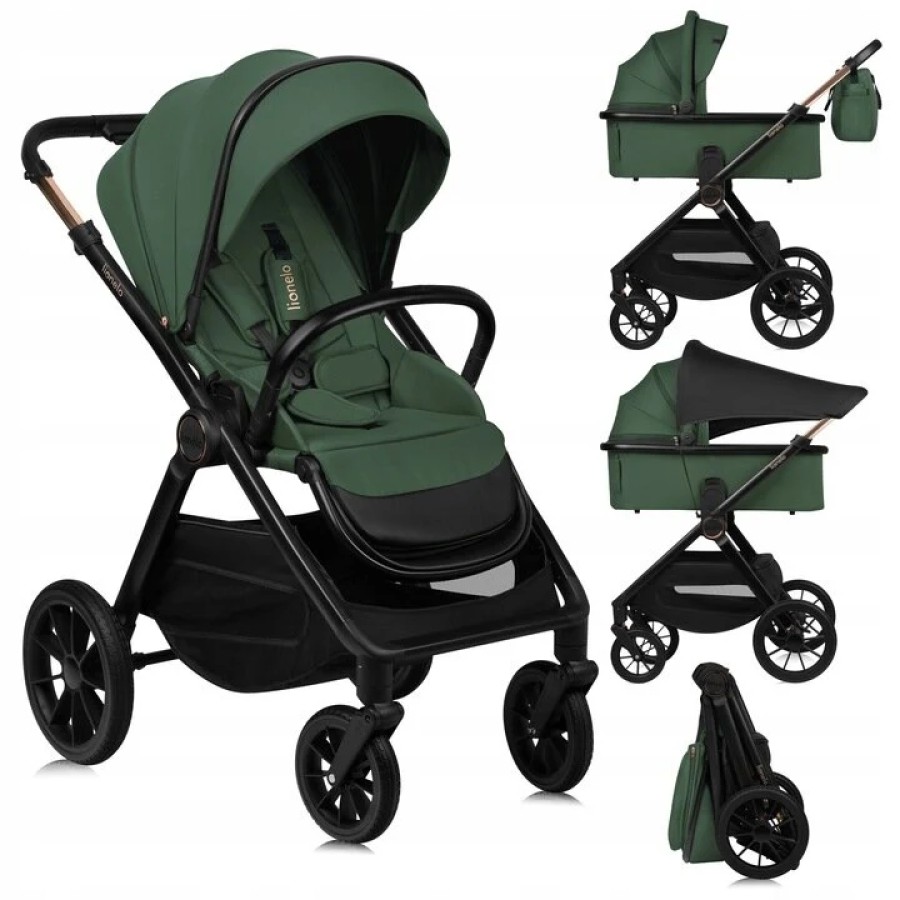 Lionelo Layla Βρεφικό Πολυκαρότσι Καρότσι 2 σε 1 έως 22kg Green Forest
