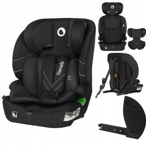 Lionelo Levi Fix i-size Κάθισμα Αυτοκινήτου με Isofix 76cm-150cm Black Carbon (9-36kg)
