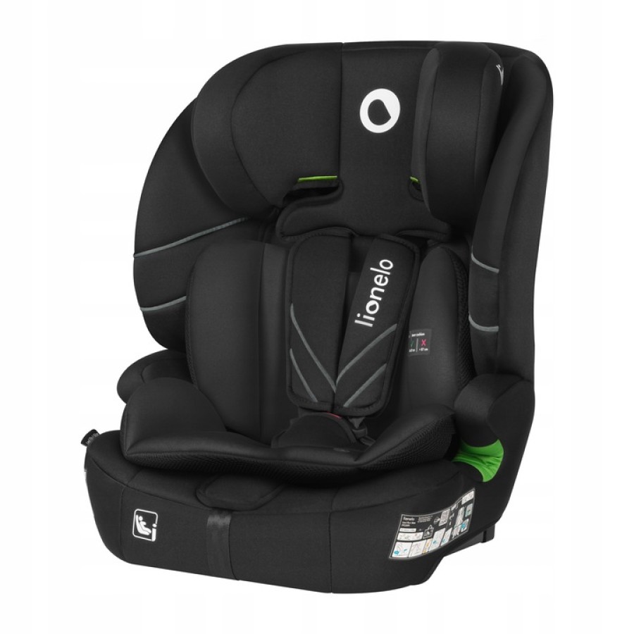 Lionelo Levi Fix i-size Κάθισμα Αυτοκινήτου με Isofix 76cm-150cm Black Carbon (9-36kg)