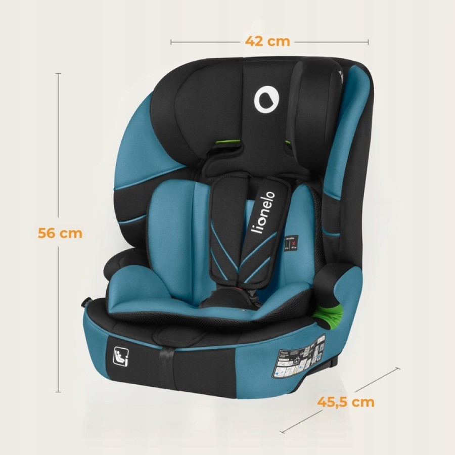 Lionelo Levi Fix i-size Κάθισμα Αυτοκινήτου με Isofix 76cm-150cm Blue Cobalt (9-36kg)