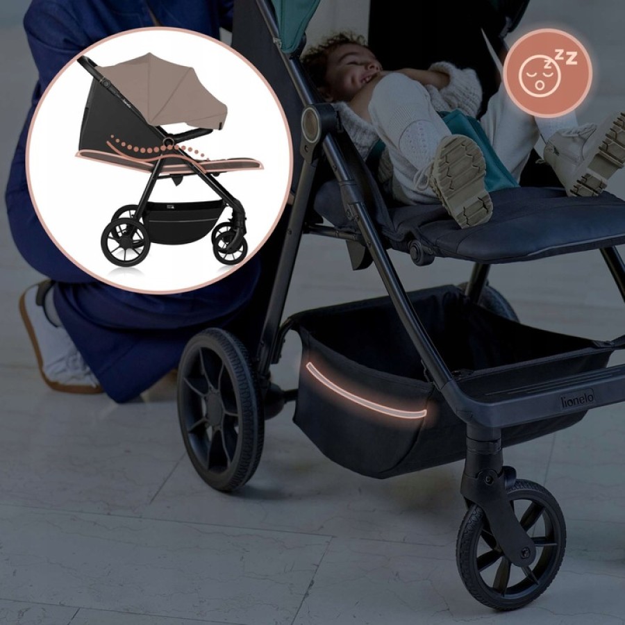 Lionelo Mira Βρεφικό Καρότσι έως 22kg Beige Sand