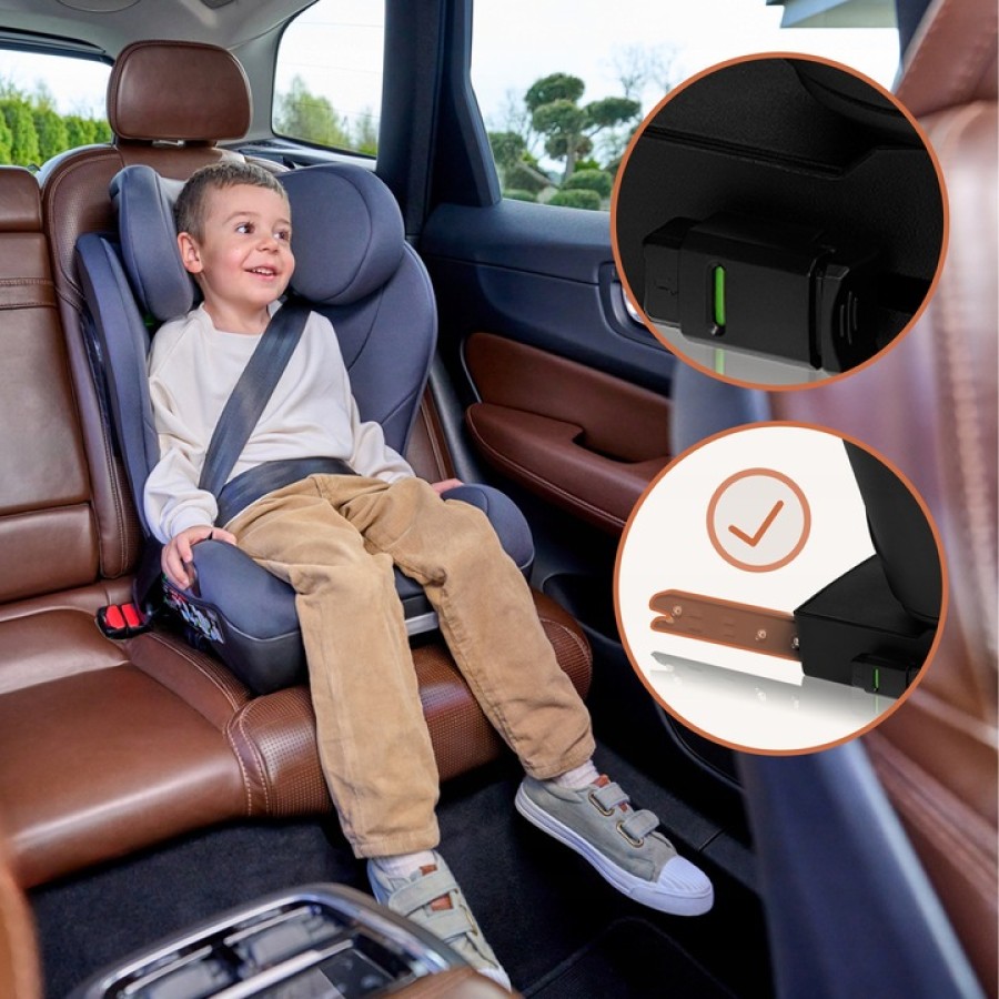 Lionelo Neal i-Size Isofix Κάθισμα Αυτοκινήτου 100-150cm Pink Lilac 15-36kg