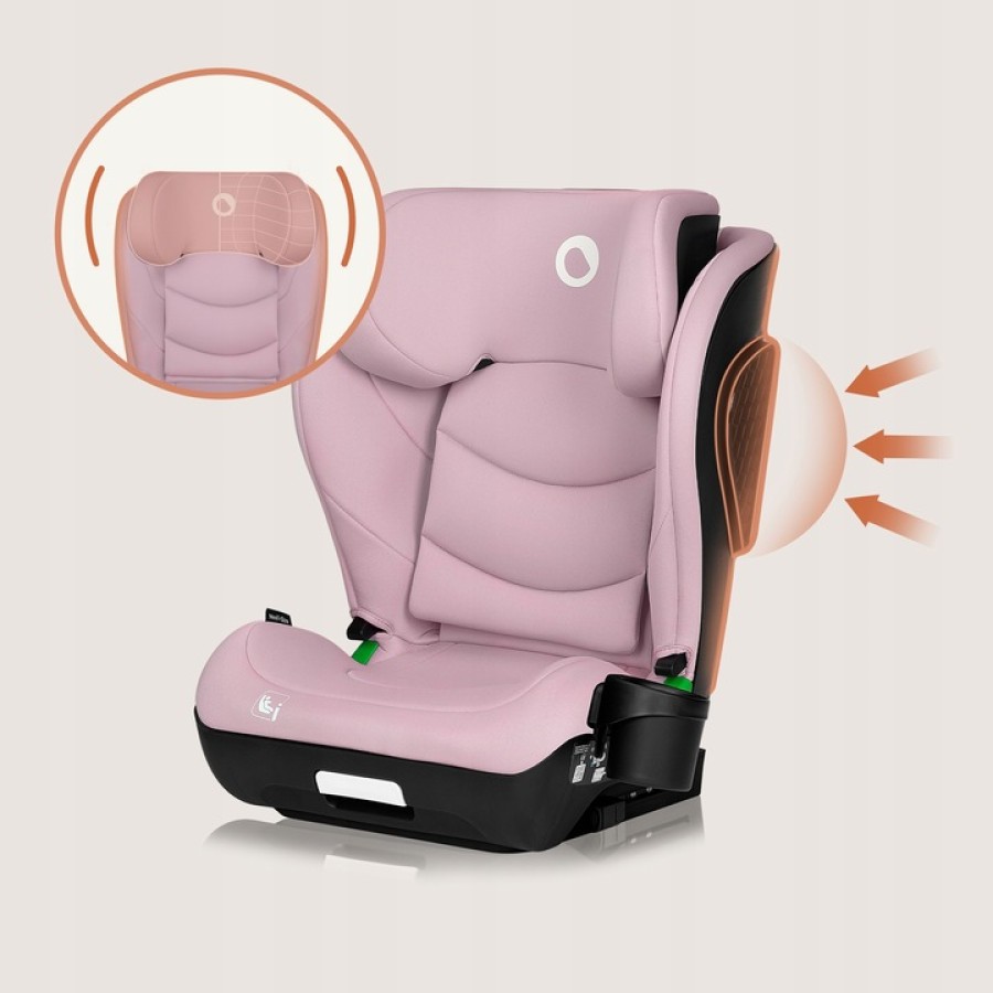 Lionelo Neal i-Size Isofix Κάθισμα Αυτοκινήτου 100-150cm Pink Lilac 15-36kg