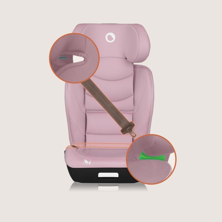 Lionelo Neal i-Size Isofix Κάθισμα Αυτοκινήτου 100-150cm Pink Lilac 15-36kg