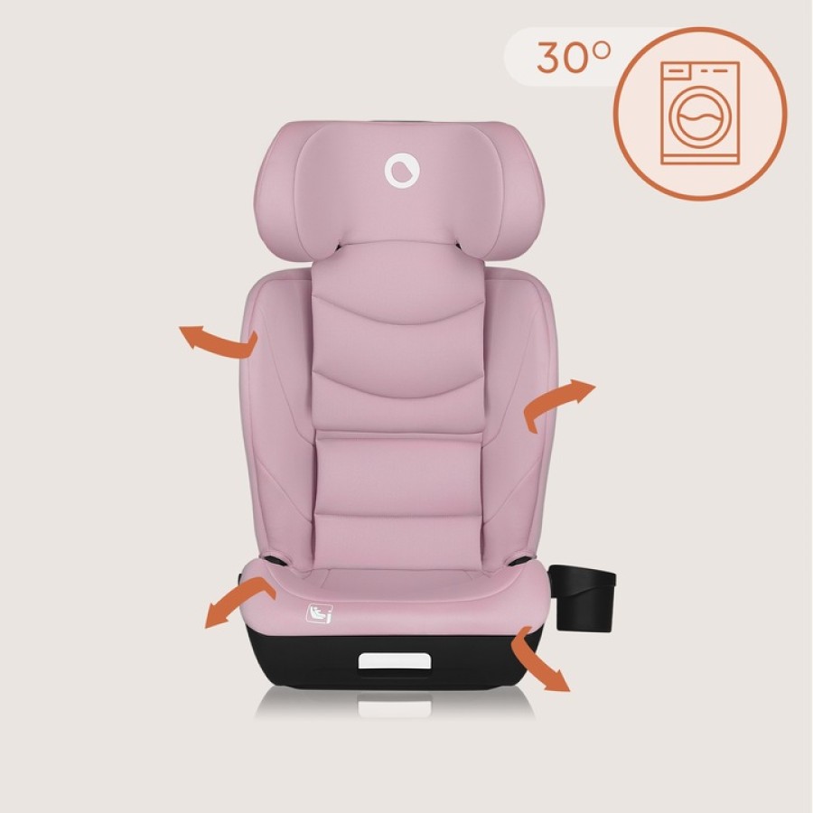 Lionelo Neal i-Size Isofix Κάθισμα Αυτοκινήτου 100-150cm Pink Lilac 15-36kg