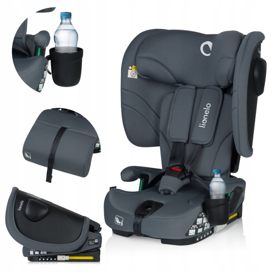 Lionelo Nelly i-Size isofix Κάθισμα Αυτοκινήτου 76-150cm/9-36kg Gray Graphite
