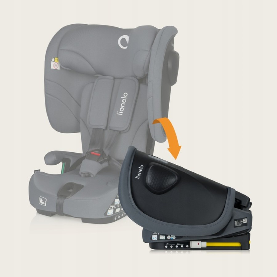 Lionelo Nelly i-Size isofix Κάθισμα Αυτοκινήτου 76-150cm/9-36kg Gray Graphite
