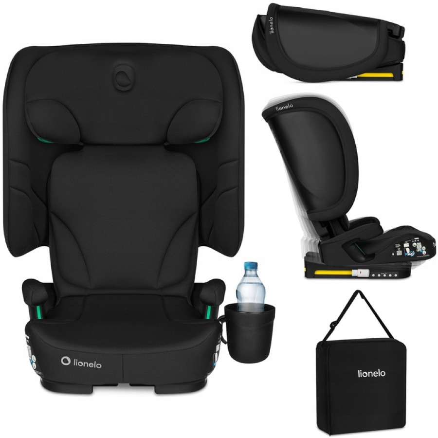 Lionelo Orin i-Size Isofix Κάθισμα Αυτοκινήτου 100-150cm/15-36kg Black Carbon
