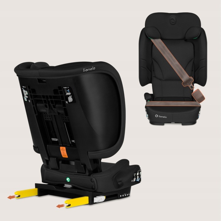 Lionelo Orin i-Size Isofix Κάθισμα Αυτοκινήτου 100-150cm/15-36kg Black Carbon