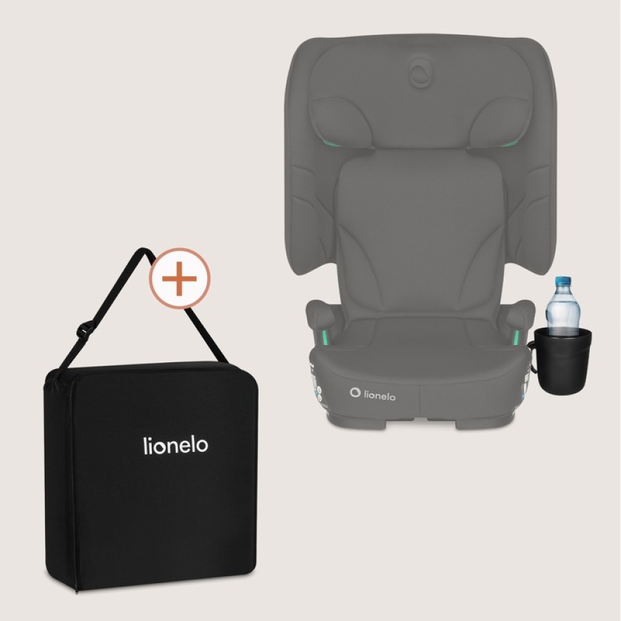 Lionelo Orin i-Size Isofix Κάθισμα Αυτοκινήτου 100-150cm/15-36kg Black Carbon