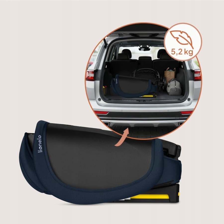 Lionelo Orin i-Size Isofix Κάθισμα Αυτοκινήτου 100-150cm/15-36kg Blue Navy