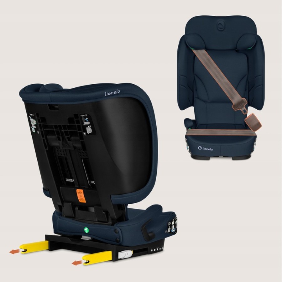 Lionelo Orin i-Size Isofix Κάθισμα Αυτοκινήτου 100-150cm/15-36kg Blue Navy
