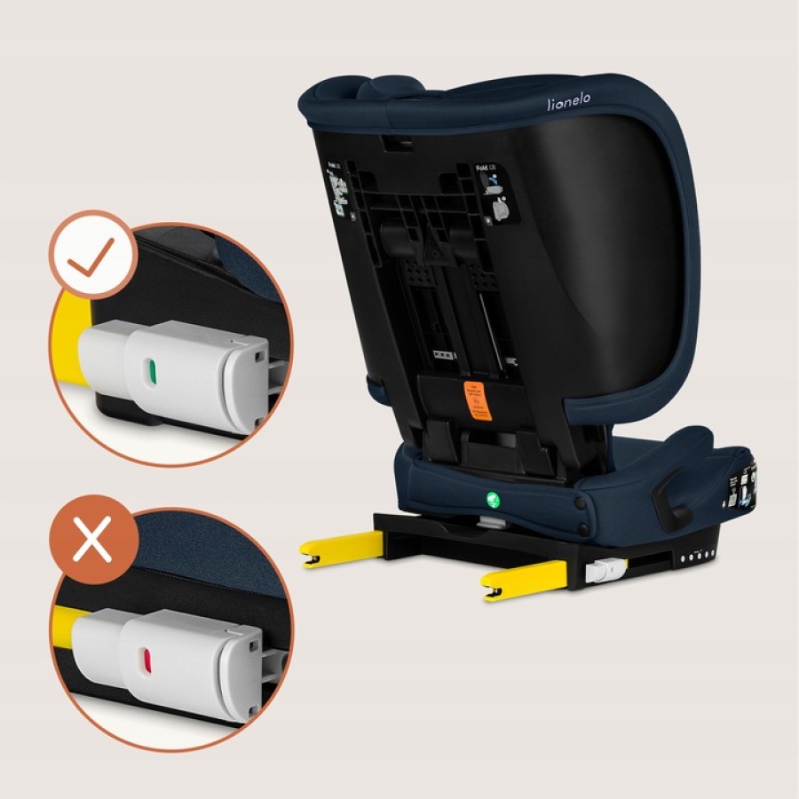 Lionelo Orin i-Size Isofix Κάθισμα Αυτοκινήτου 100-150cm/15-36kg Blue Navy