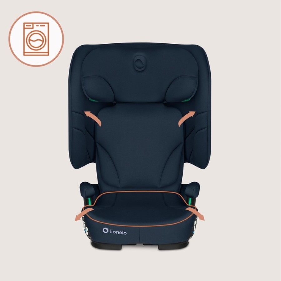 Lionelo Orin i-Size Isofix Κάθισμα Αυτοκινήτου 100-150cm/15-36kg Blue Navy
