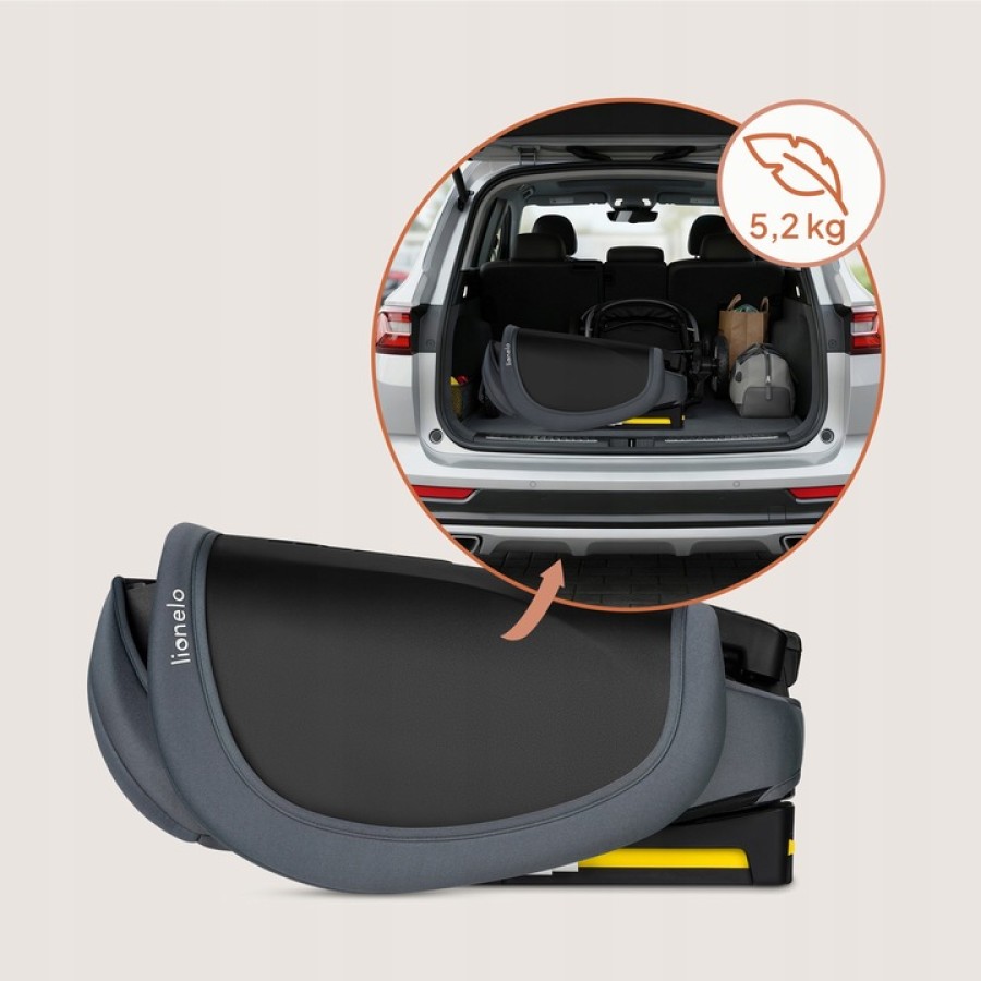 Lionelo Orin i-Size Isofix Κάθισμα Αυτοκινήτου 100-150cm/15-36kg Gray Graphite