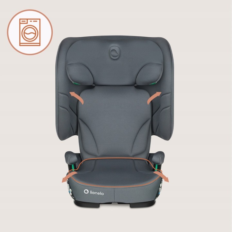 Lionelo Orin i-Size Isofix Κάθισμα Αυτοκινήτου 100-150cm/15-36kg Gray Graphite