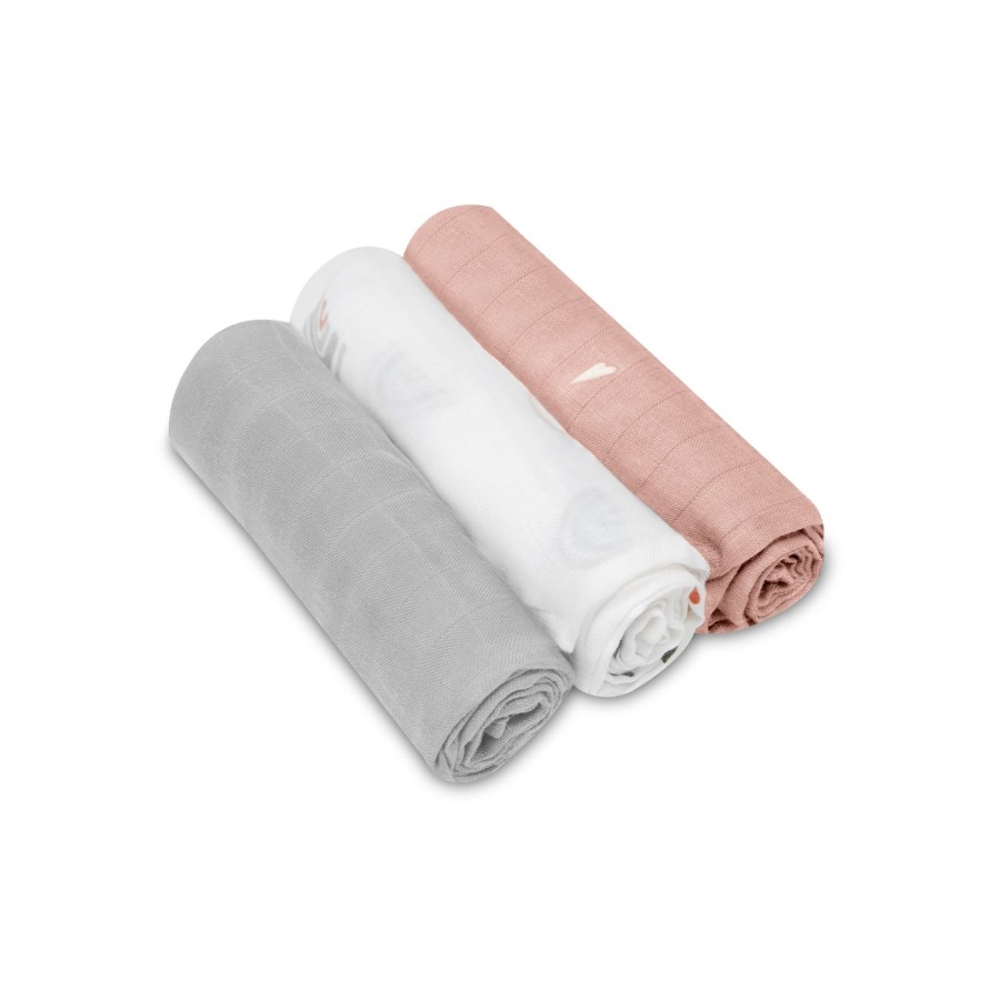Lionelo Σετ 3 Πάνες Αγκαλιάς Rainbow Bamboo 70x70εκ.