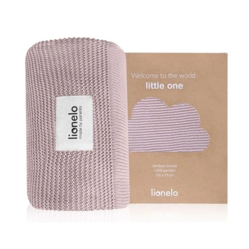Lionelo Bamboo Βρεφική Κουβέρτα 75x100εκ. Pink