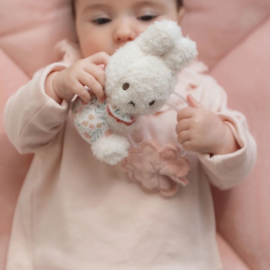 Little Dutch Υφασμάτινη Κουδουνίστρα με Κρίκο Miffy Lucky Blossom GRS