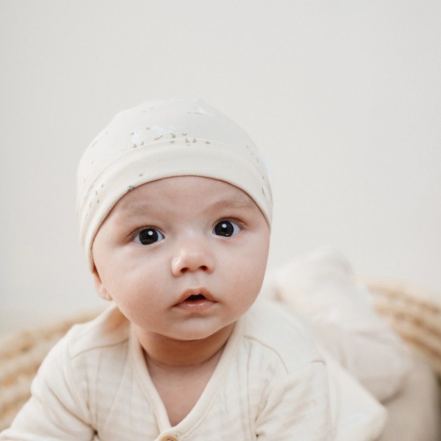 Βρεφικό Σκουφάκι από Οργανικό Βαμβάκι Little Dutch Little Goose Νο1 (0-3 μηνών)