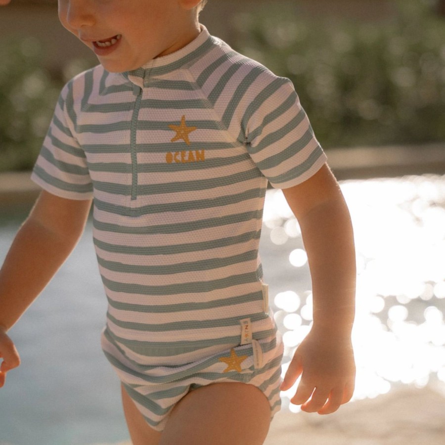 Little Dutch Πάνα Μαγίο για Αγόρι Stripes Surf Blue