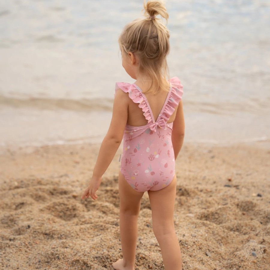 Little Dutch Ολόσωμο Παδικό Μαγιό με Βολάν Ocean Treasures Multi-colour