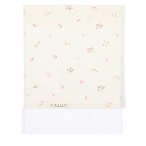 Little Dutch Βρεφικό Σεντόνι από Οργανικό Βαμβάκι Fairy Blossom 110x140εκ.