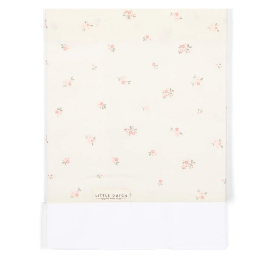 Little Dutch Βρεφικό Σεντόνι από Οργανικό Βαμβάκι Fairy Blossom 110x140εκ.