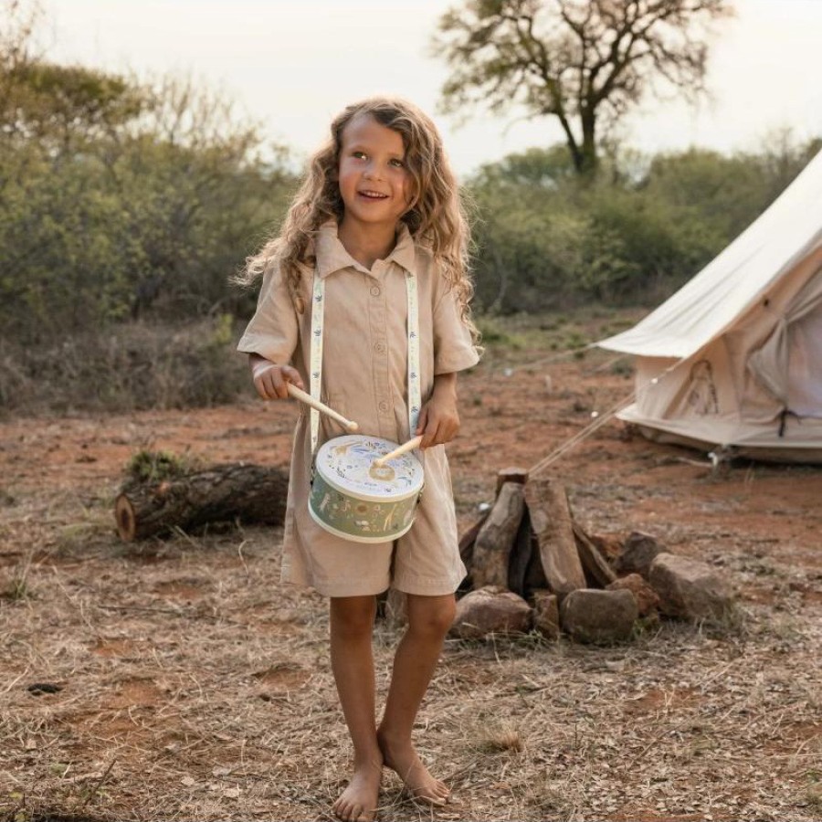 Παιδικό Ξύλινο Tύμπανο Little Dutch Safari Friends FSC