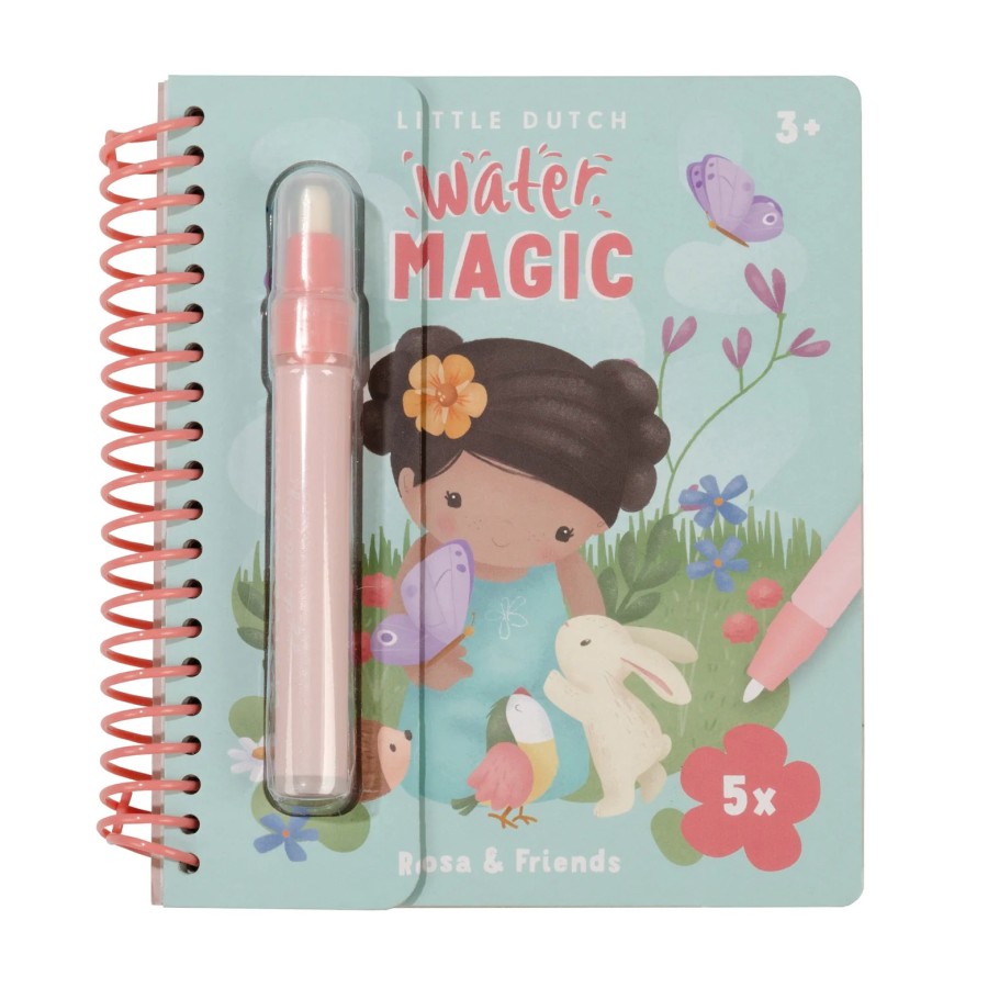 Little Dutch Βιβλίο Ζωγραφικής με Νερό Water Reveal Rosa & Friends