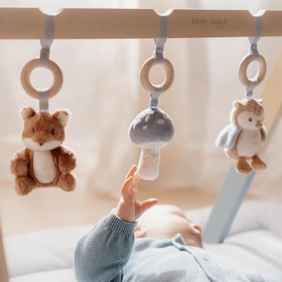 Ξύλινο Βρεφικό Γυμναστήριο Little Dutch Forest Friends FSC Μπλε