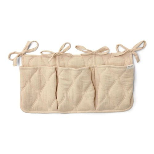 Little Dutch Υφασμάτινες Θήκες Οργάνωσης Καπιτονέ Pure Soft Beige