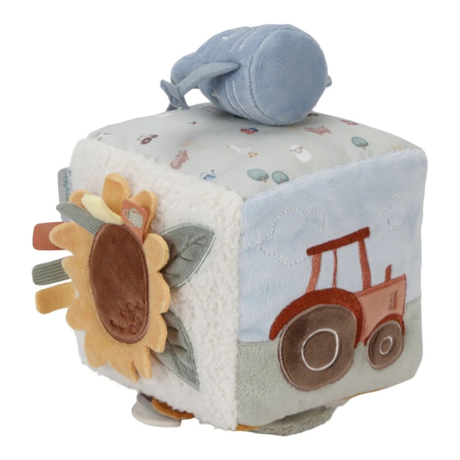Little Dutch Υφασμάτινος Κύβος Δραστηριοτήτων Little Farm 14εκ.