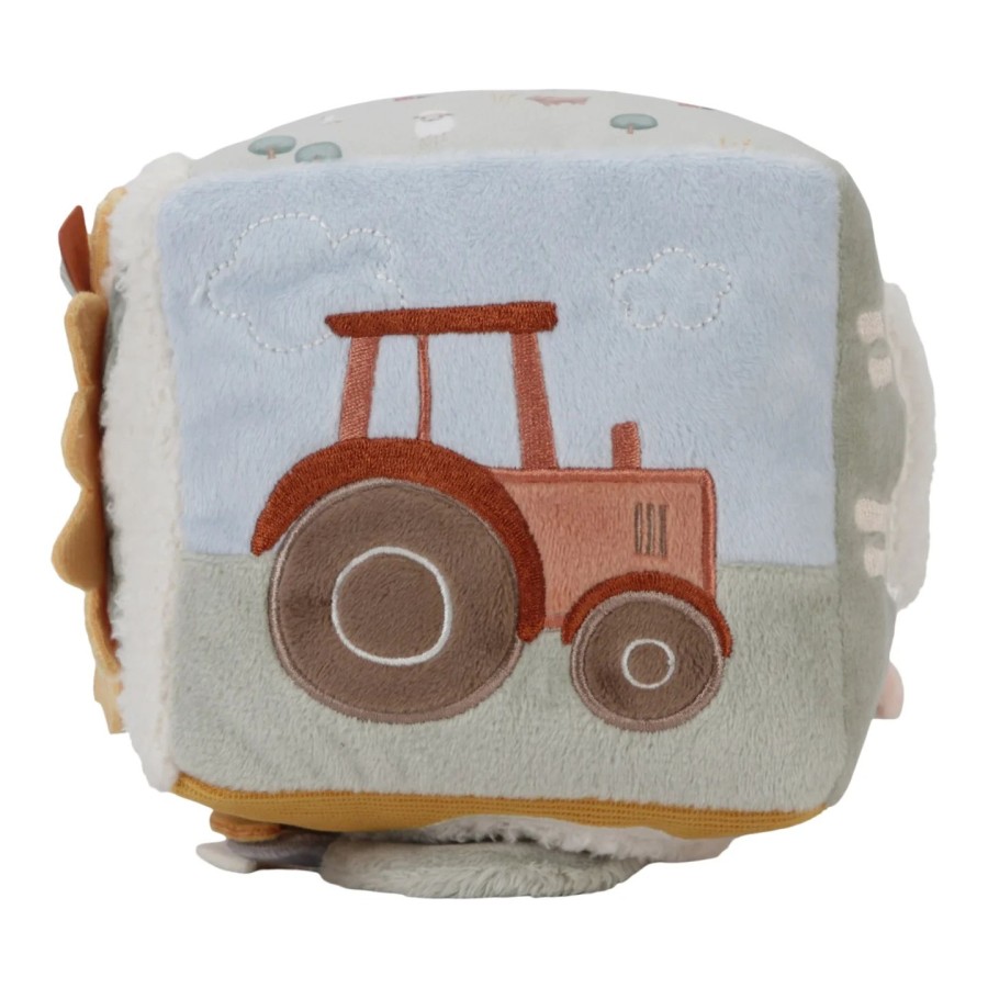 Little Dutch Υφασμάτινος Κύβος Δραστηριοτήτων Little Farm 14εκ.