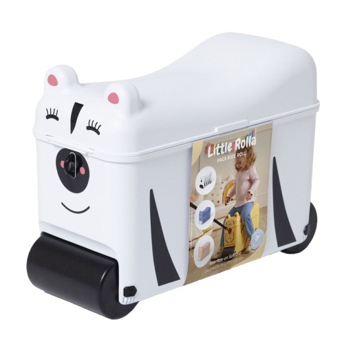 Little Rolla Παιδική Ride-On Βαλίτσα Ταξιδιού με Ρόδες Little Roller Zebra 16L