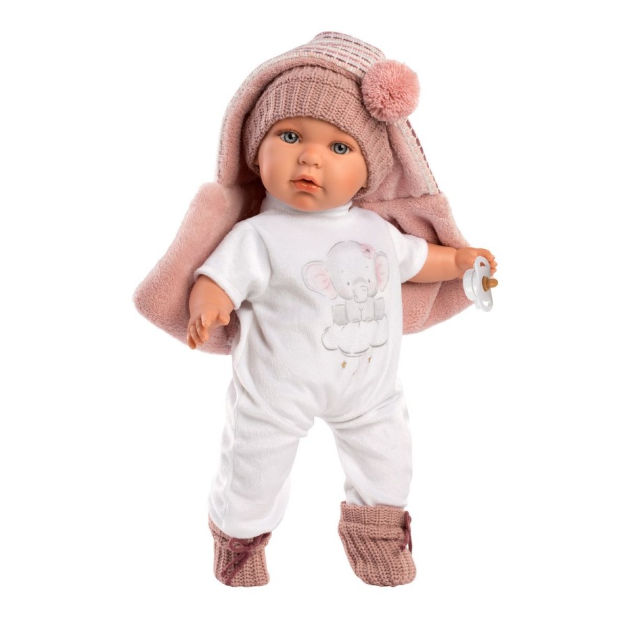 Llorens Dolls Παιδική Κούκλα Julia με Ροζ Ζακέτα & Σκουφάκι 42εκ.
