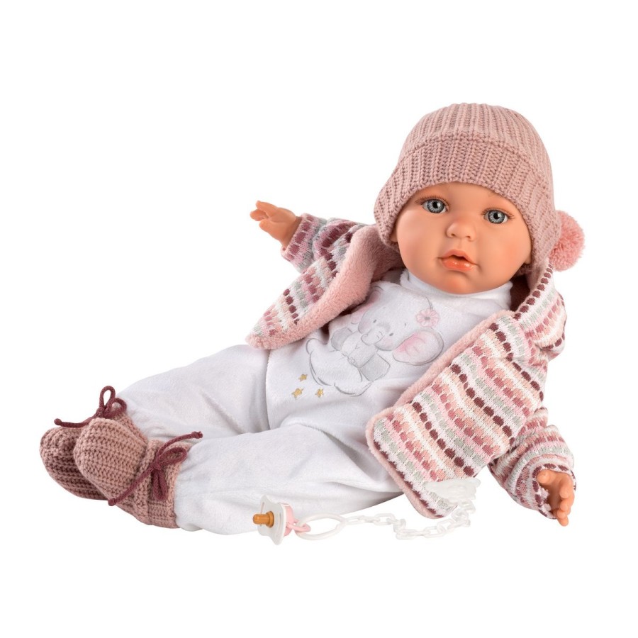 Llorens Dolls Παιδική Κούκλα Julia με Ροζ Ζακέτα & Σκουφάκι 42εκ.