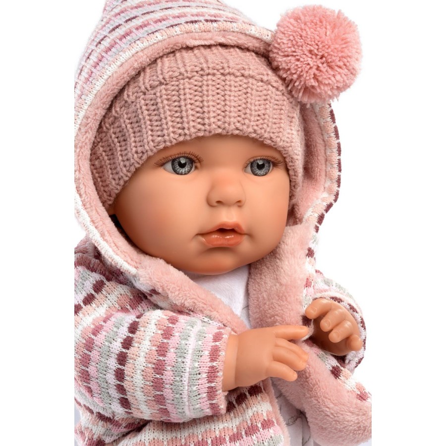 Llorens Dolls Παιδική Κούκλα Julia με Ροζ Ζακέτα & Σκουφάκι 42εκ.