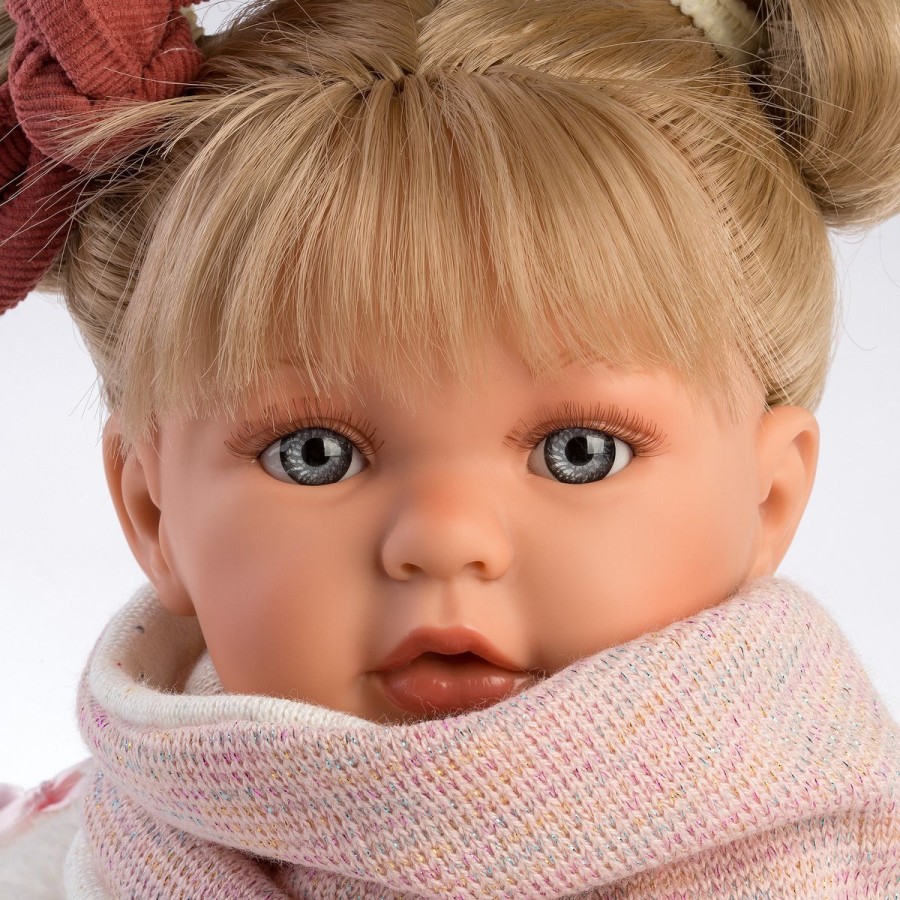 Llorens Dolls Παιδική Κούκλα Julia Ξανθιά με Ροζ Φούστα & Τσαντάκι 42εκ.