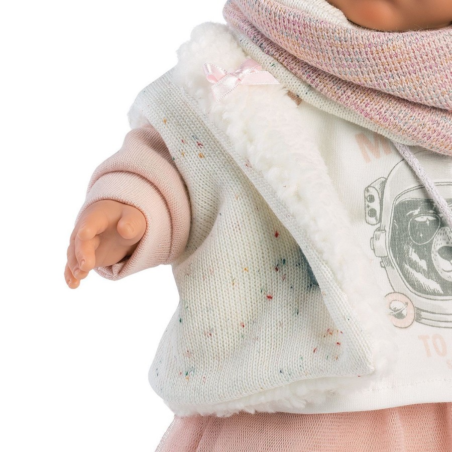 Llorens Dolls Παιδική Κούκλα Julia Ξανθιά με Ροζ Φούστα & Τσαντάκι 42εκ.