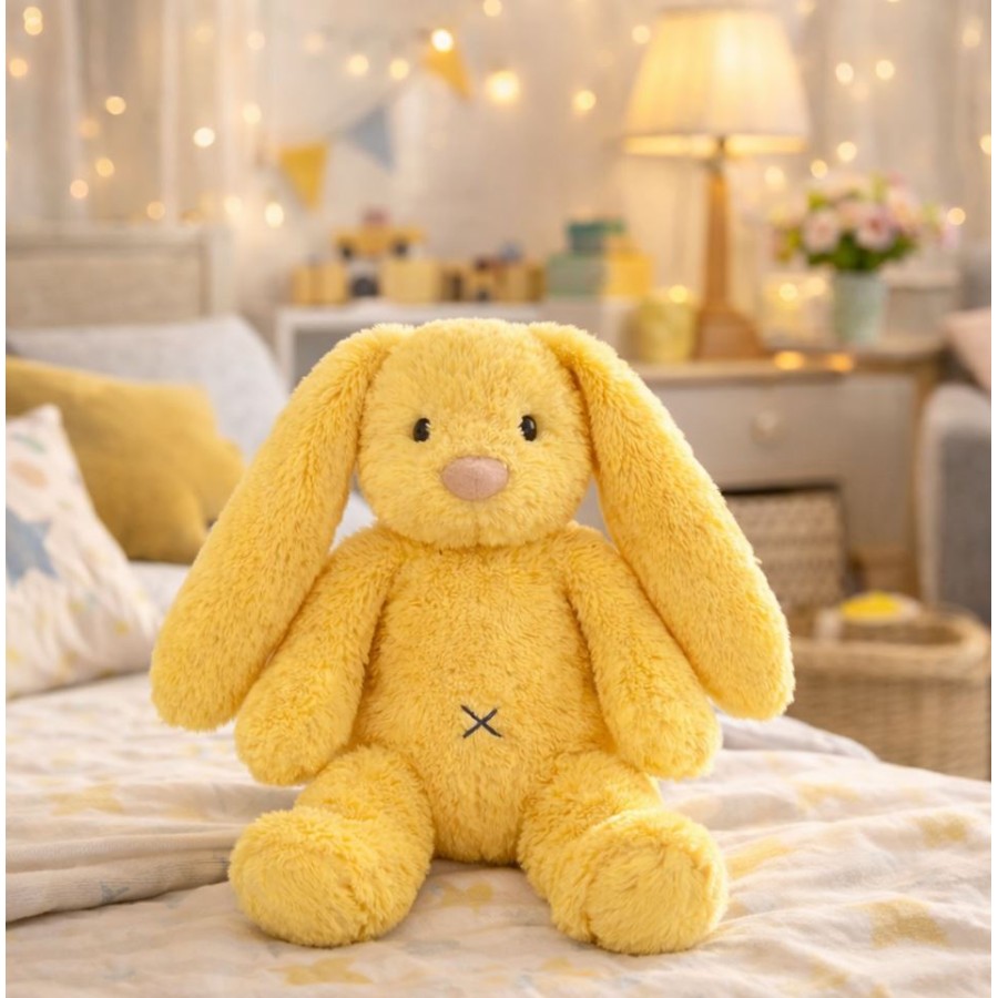 Λούτρινο Ζωάκι Κουνελάκι Happy Horse Tiny Yellow 28εκ.