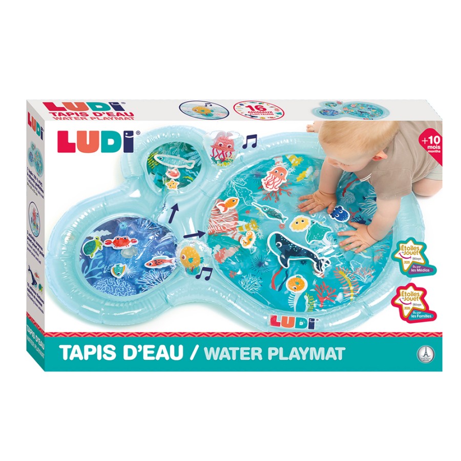 Ludi Βρεφικό Χαλί Δραστηριοτήτων με Νερό XXL Θαλάσσιος Κόσμος 94x63εκ. Γαλάζιο