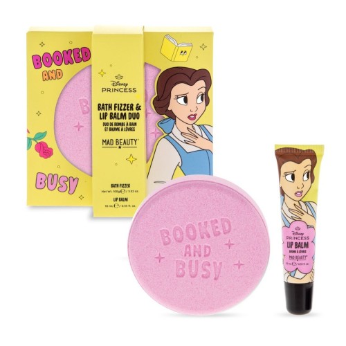 Mad Beauty Disney Princess Express Παιδικό Σετ Bath Fizzer & Lip Balm Belle
